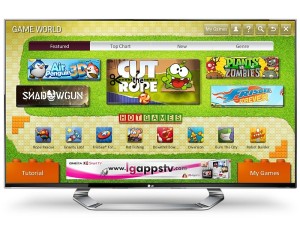 Игровое приложение Game World от компании LG для телевизоров Smart TV