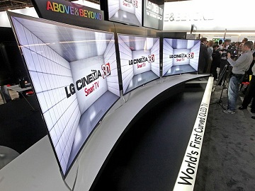 Выход на российский рынок OLED - телевизора LG  с изогнутым экраном