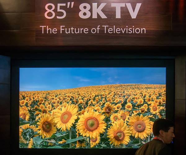Sharp представила 3D TV с разрешением 8K